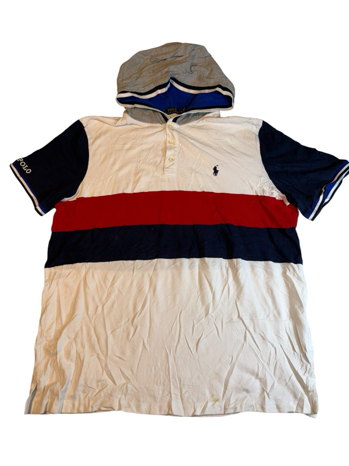 Polo Ralph Lauren, FLAW, Polo, Size: XL, CLASSIC FIT, Grey, Print, Men's T62 gallery