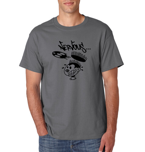 NERVOUS Records T-Shirt New York Rap Hip Hop House Music Label S-6XL Tee