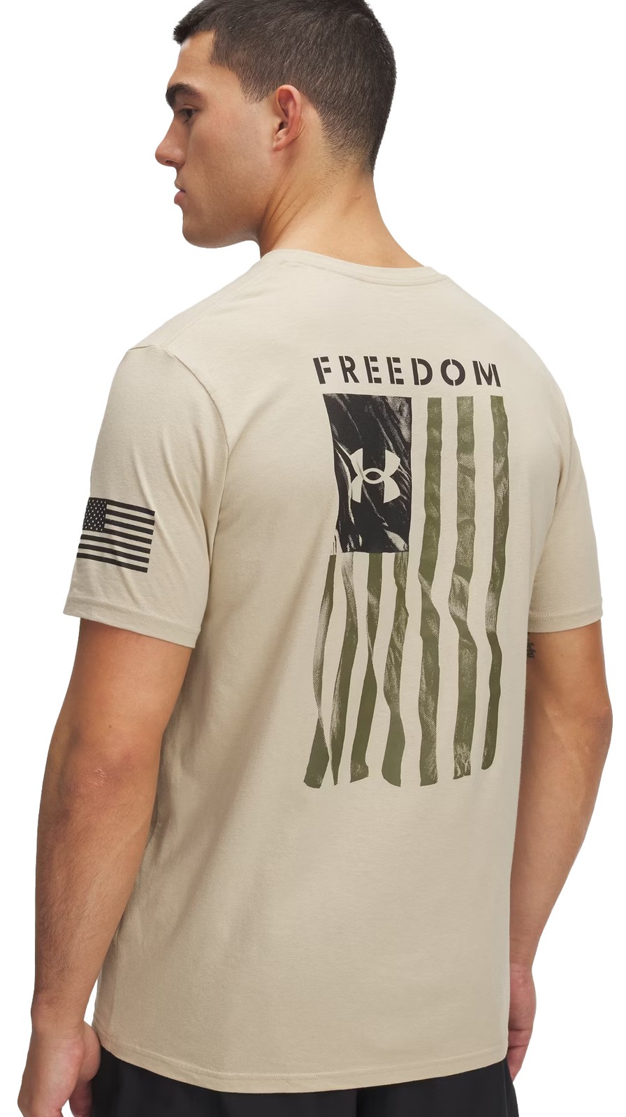 Under Armour Freedom Flag T-Shirt - Desert Sand / Black - New gallery