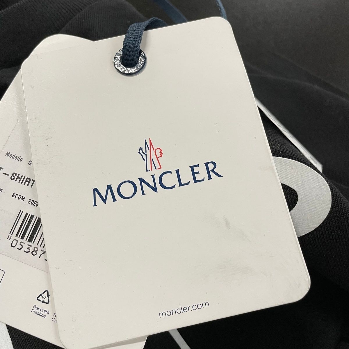 MONCLER Graffiti Logo T-Shirt Men's Size S Black I20918C00013 gallery