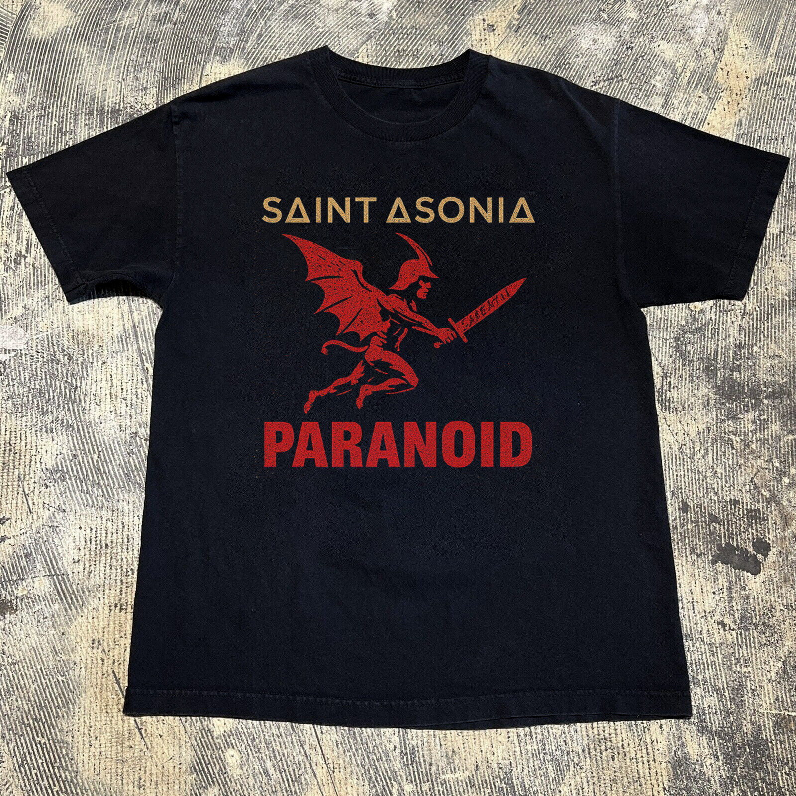 Collection Saint Asonia Paranoid T Shirt All Size S-5Xl AM1012