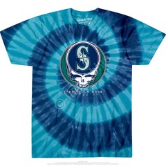 Seattle Mariners Steal Your Base Tie-Dye T-Shirt — Grateful Dead Collab Style Li