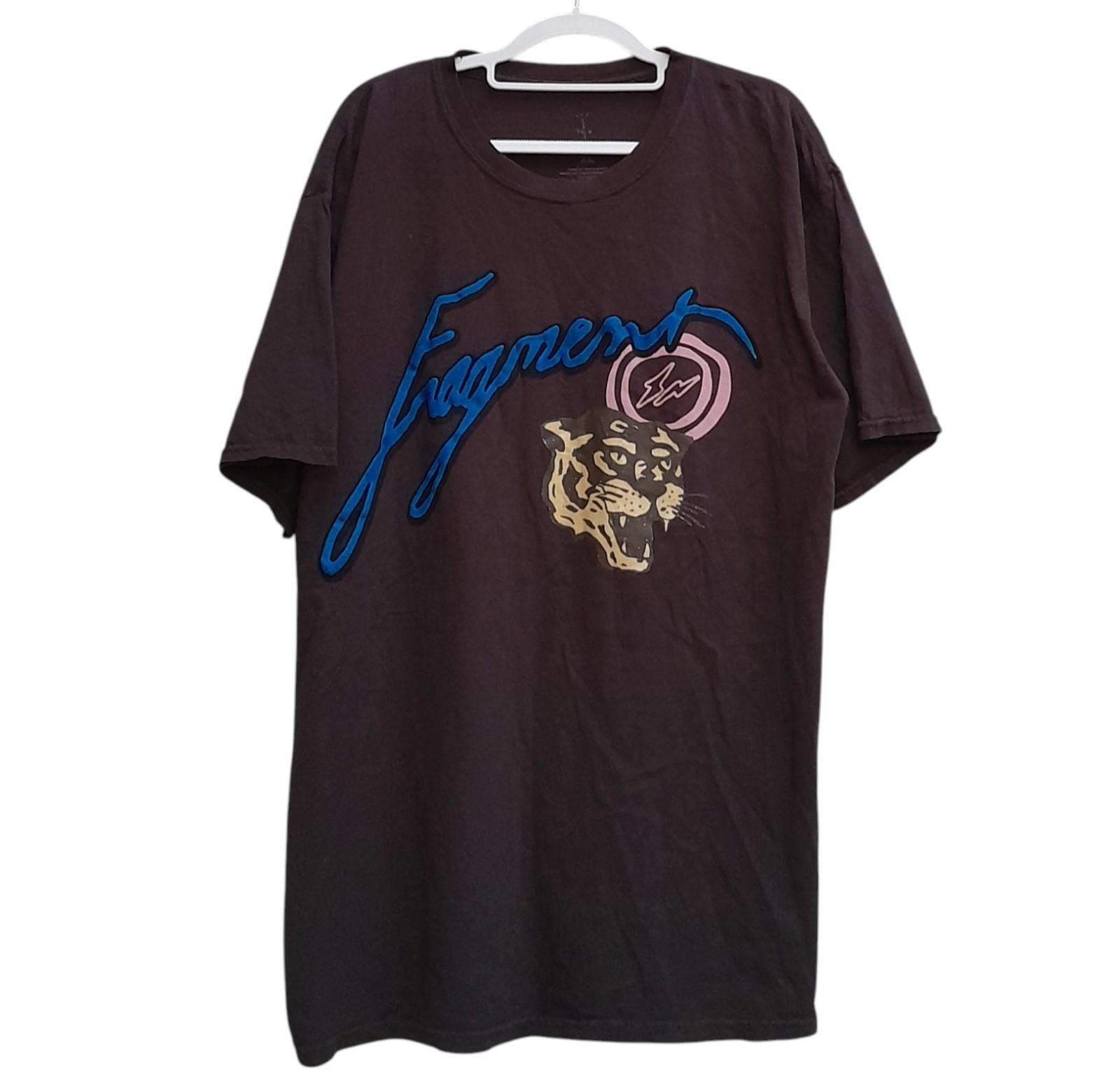 Travis Scott Cactus Jack x Fragment Design Tiger Tee Brown Shirt Mens XL