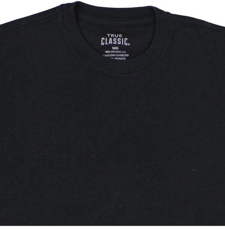True Classic Shirt Mens XL Black Crew Neck Short Sleeve Tagless Regular Fit NWOT gallery