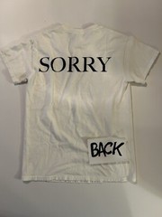 Justin Bieber Headshot Sorry -White Tee Shirt 100% Cotton Adult Size Small