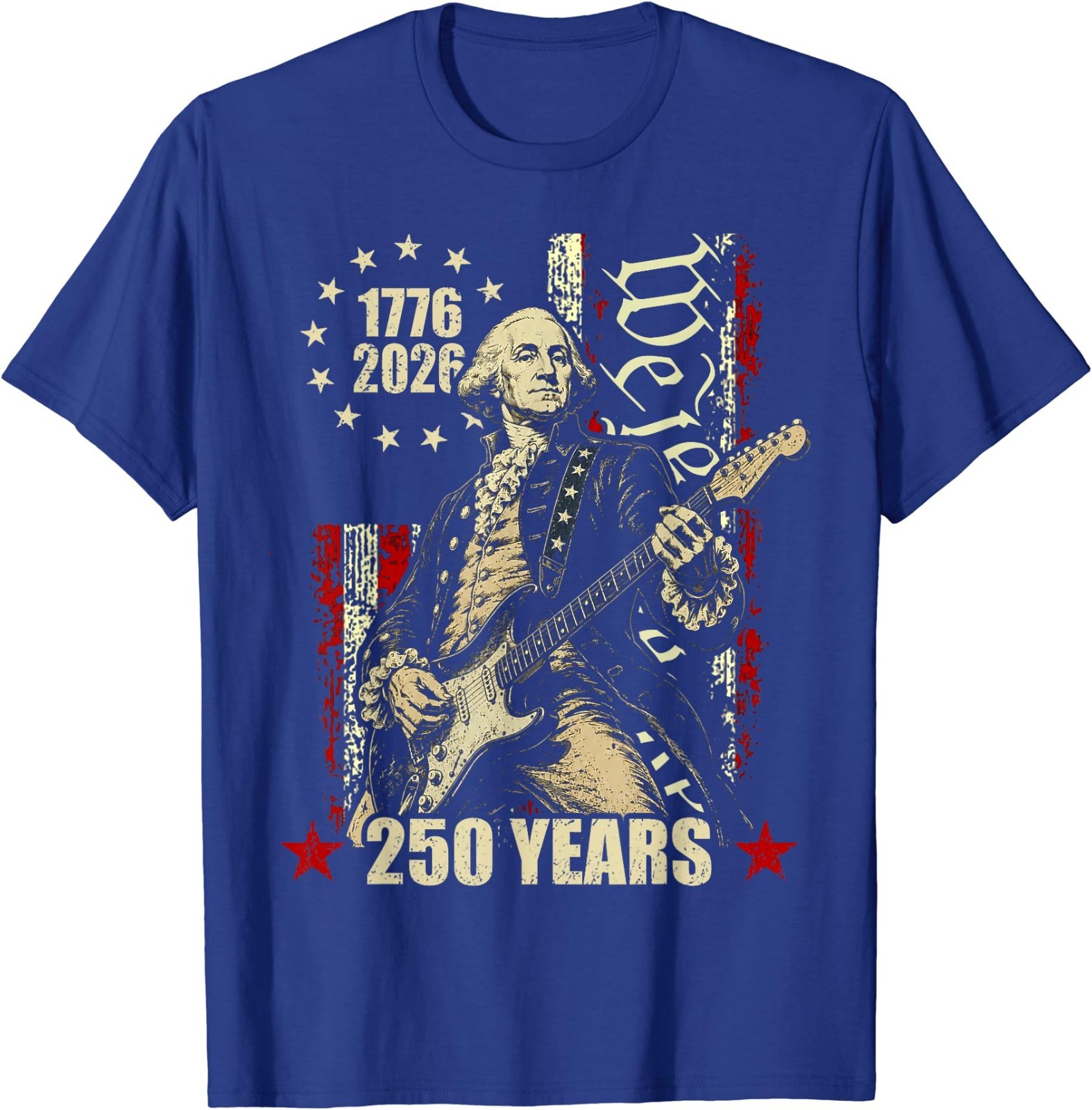250 Years George Washington American Flag 1776-2026 July 4th T-Shirt gallery