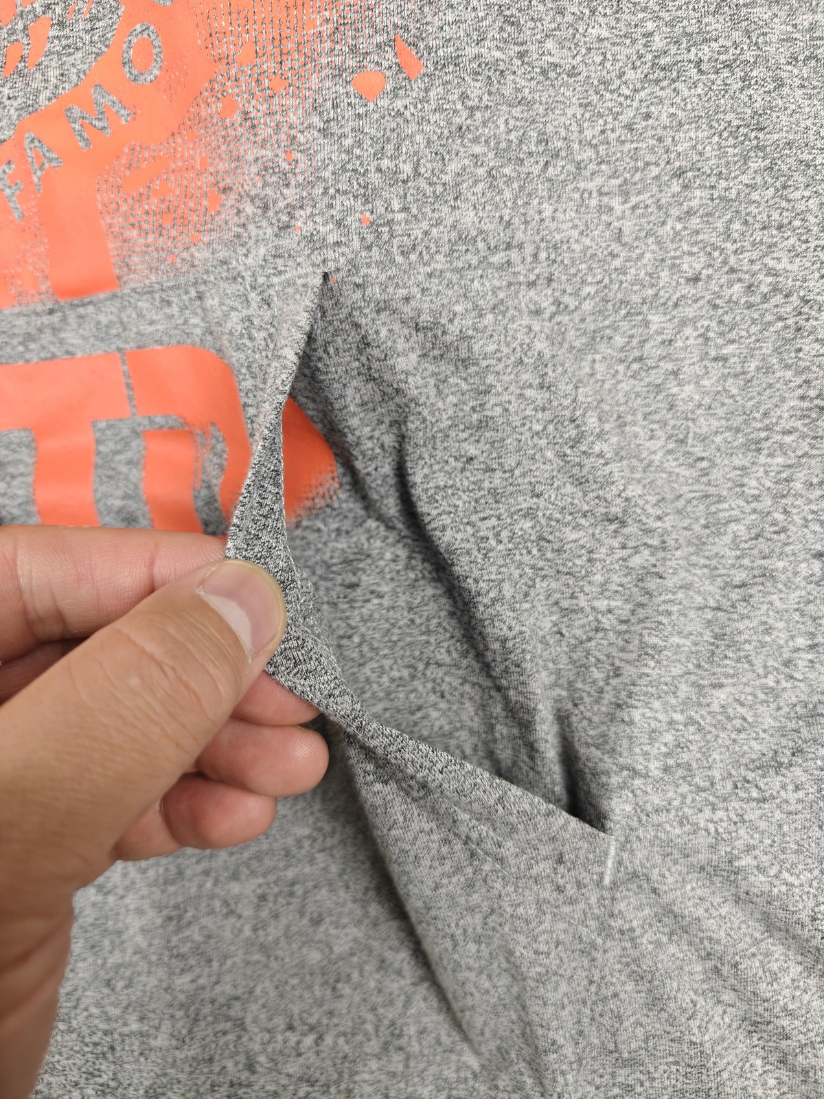 Ecko Unltd Shirt Mens Medium Grey Marled Hooded Short Sleeve Kangaroo Pocket gallery