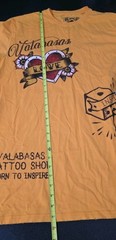 2pc Valabasas Vintage Tattoo Embelleshed Love Heart Inspire Tee Shirt Men XL EUC