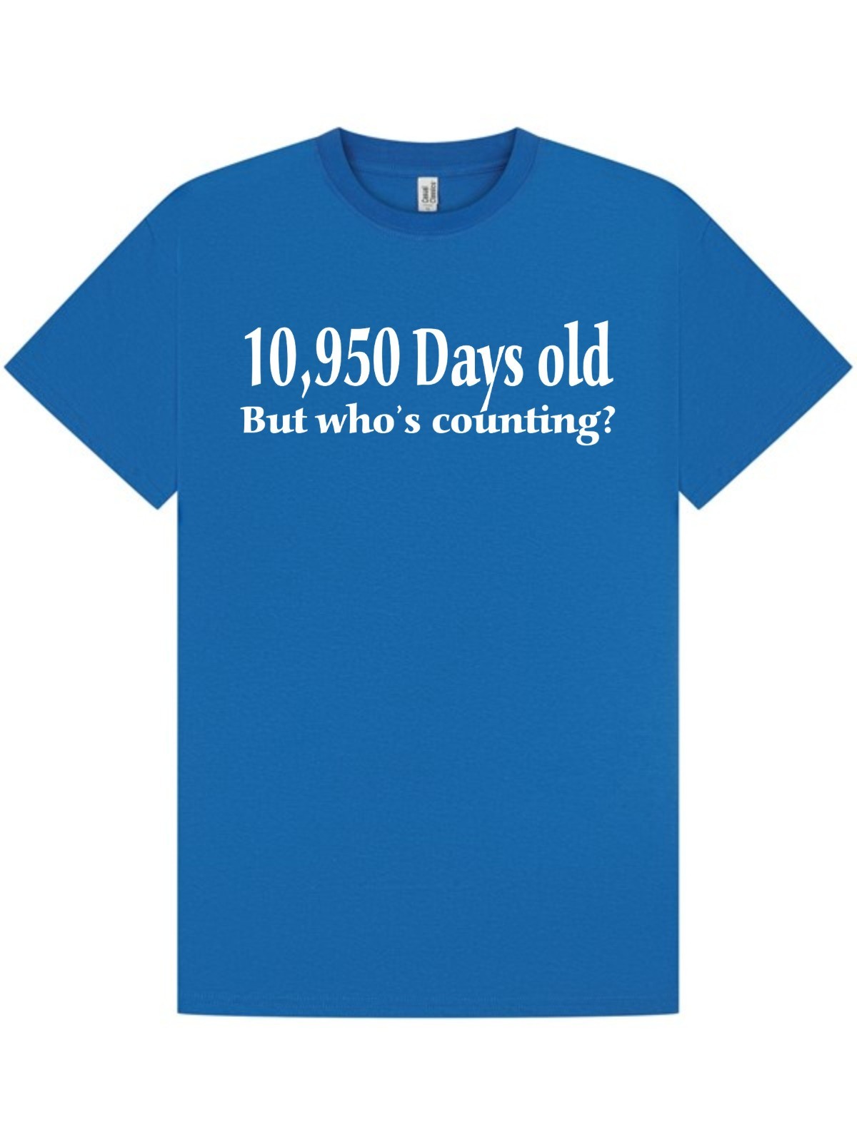 30th BIRTHDAY T-shirt / TeeShirt / 10950 Days Old / Funny / Xmas / Party /Size M gallery