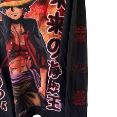 One Piece Anime AOP Manga Monkey D Luffy Long Sleeve T-Shirt Size XL