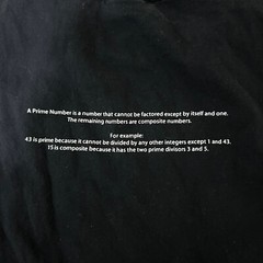 Vtg Prime Numbers Discovery Store Shirt Y2K 2001 Sz XL ? 22×30 Mathematics Math