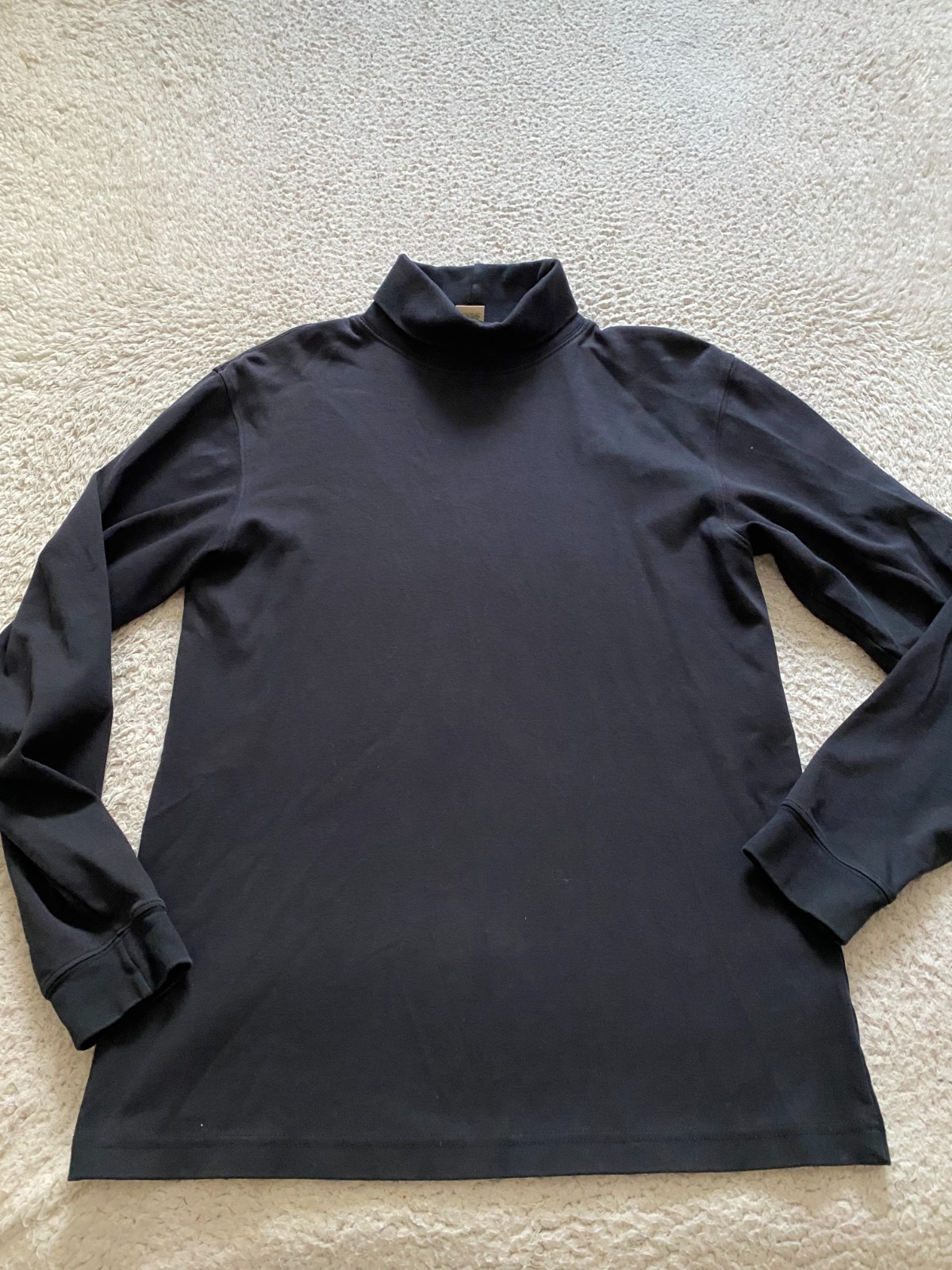 L.L. Bean Men Long Sleeve High Neck T-Shirt Black Size S gallery
