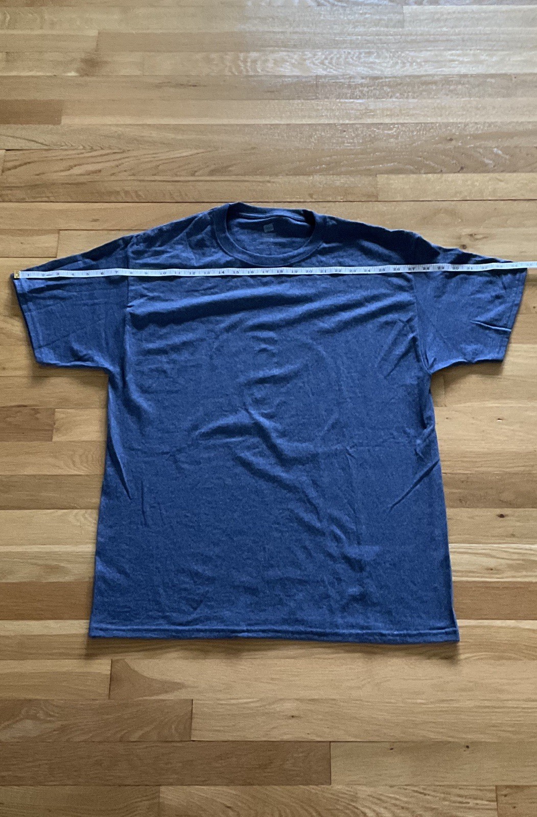 Hanes ComfortBlend EcoSmart Blue Crew Neck Short Sleeve Men's T-Shirt Size L gallery