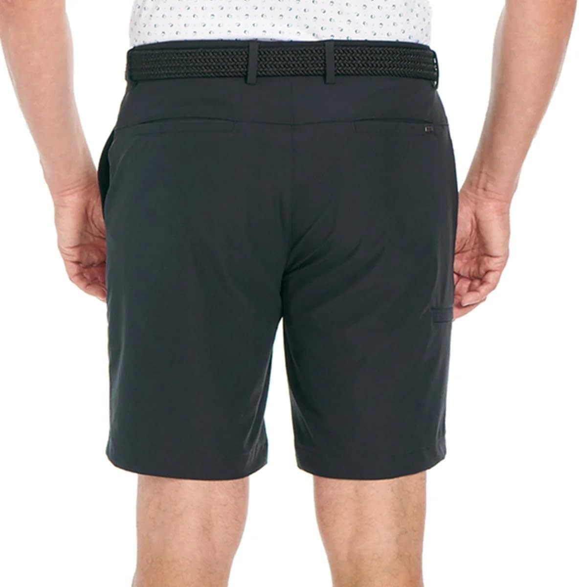 Greg Norman Men’s Stretch Flat Front Lightweight Short - 4-Way 30, Black gallery