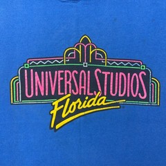 VTG Universal Studios Shirt Mens Medium Blue Florida 90s Single Stitch Tee USA