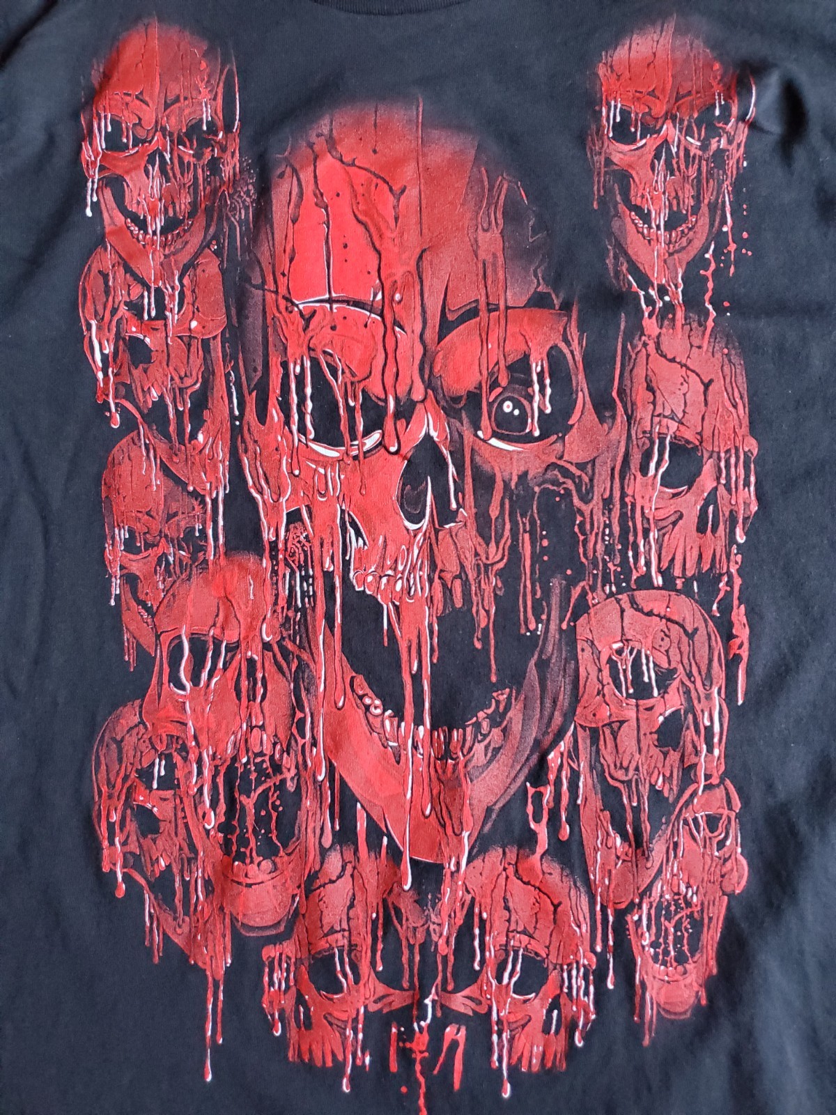 Punk Rock Tshirt Heavy Metal 2XL Skulls band Black Roll grunge horror biker red gallery