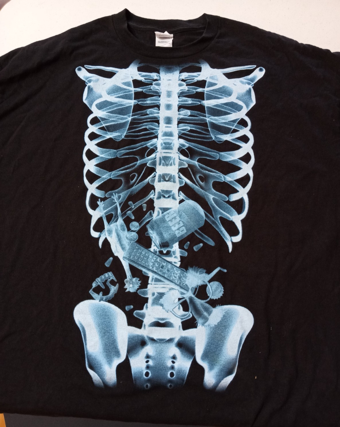 Delta Pro Weight X-RAY T-SHIRT Adult 2X, 100% Preshrunk Cotton, Black gallery