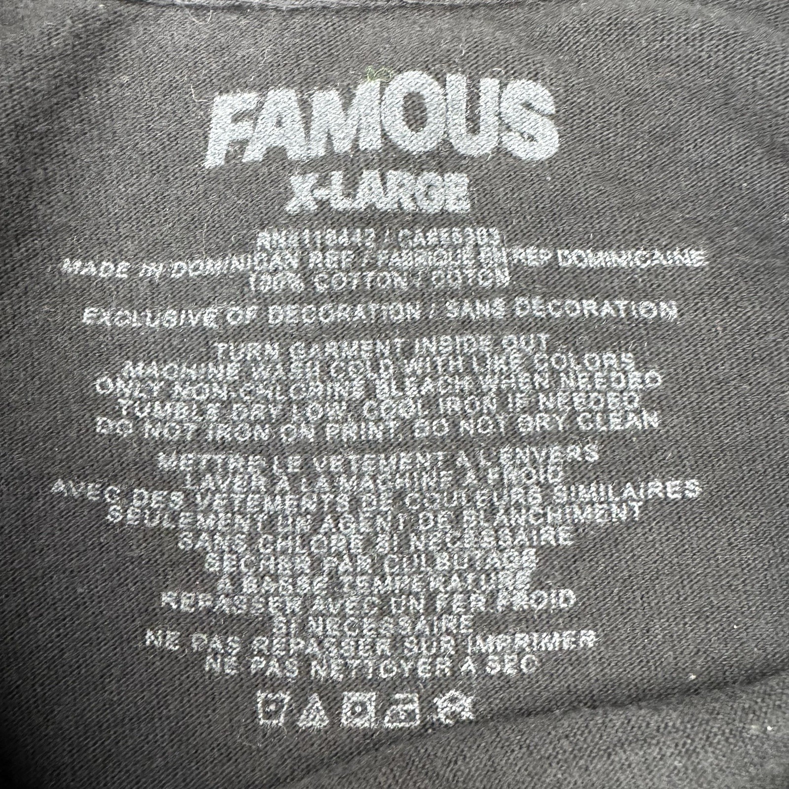 Famous Stars and Straps Center Logo Punk Black Men’s T-Shirt Size XL Y2K Skate gallery