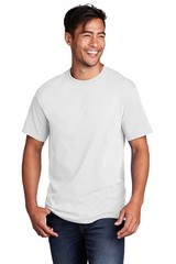 Port & Company PC55 Men’s Cotton/Poly Core Blend 50/50 T-Shirt 6XL White Tee