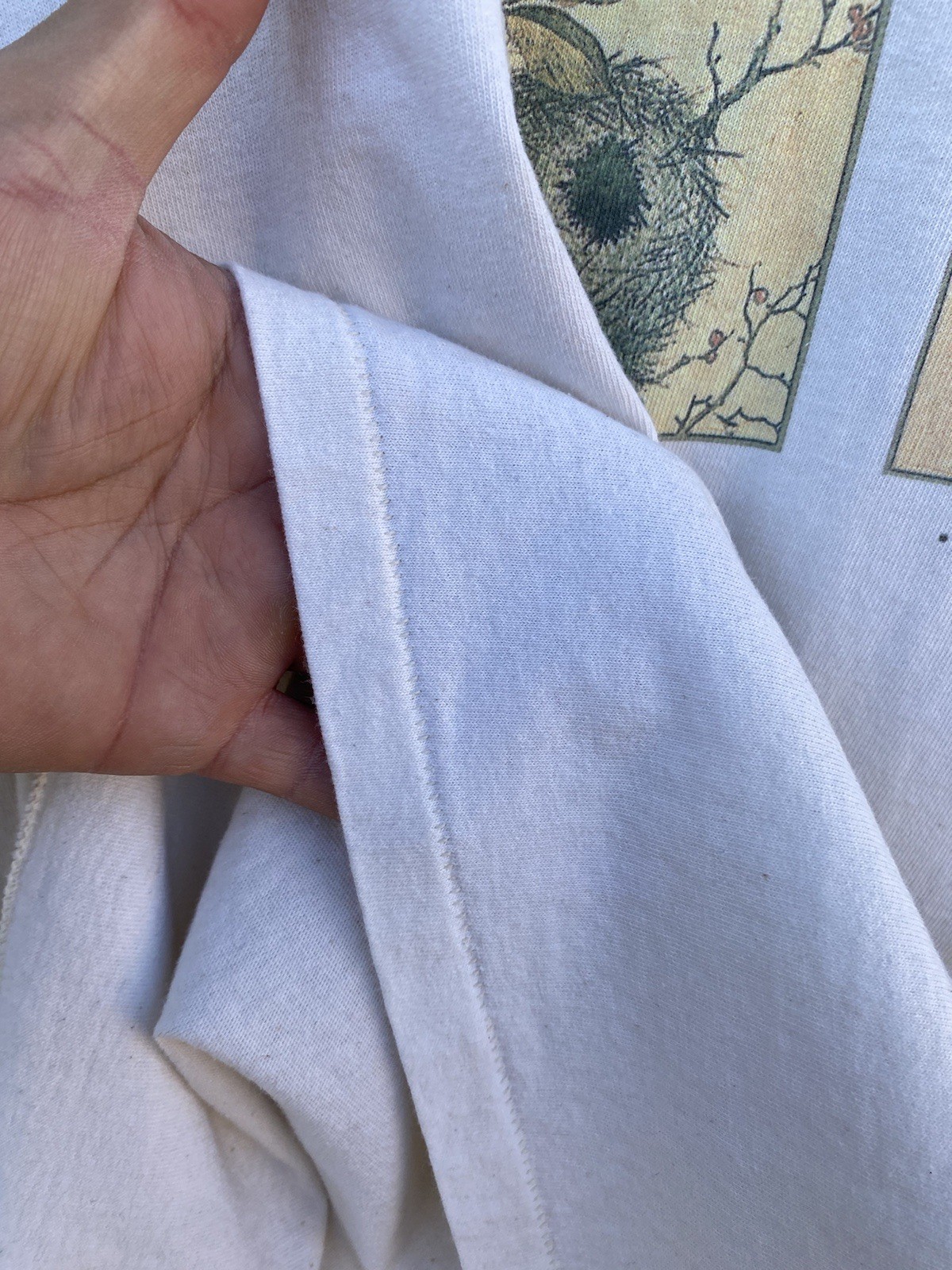 Vintage 90s Nature Seasonal Summer Spring Winter Autumn Xl White Shirt gallery