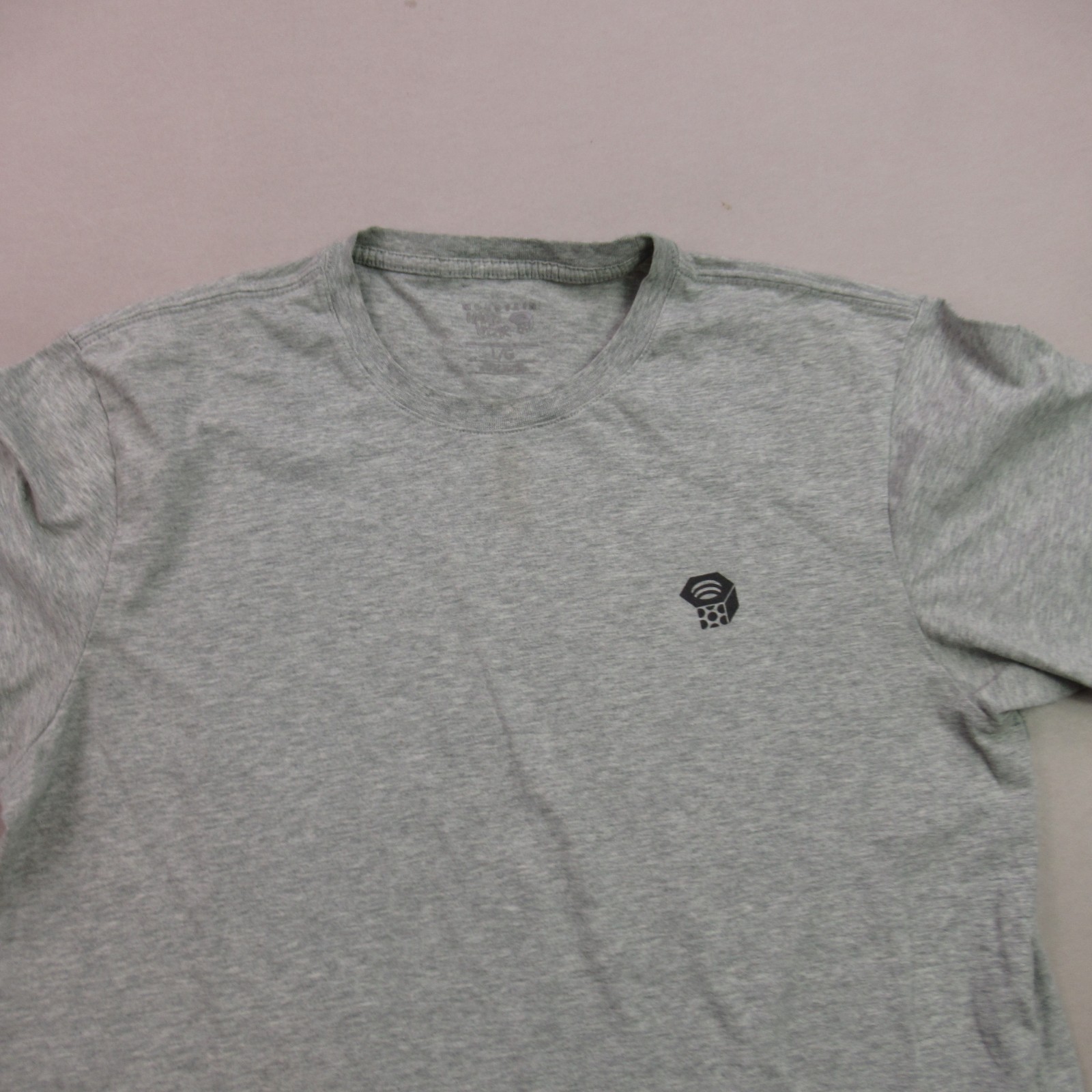 Mountain Hardwear Shirt Mens Large Short Sleeve Casual Crew Neck Gray gallery