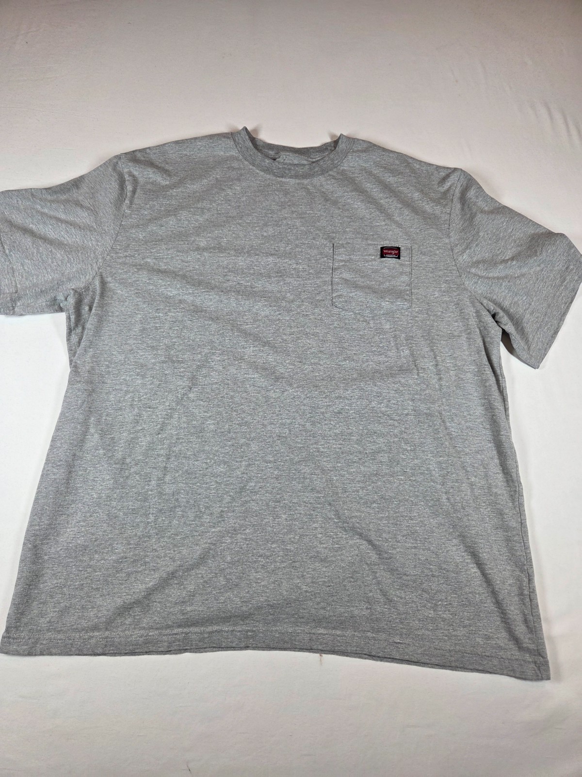 Wrangler Workwear Men’s 3XLT Gray Heavyweight Short Sleeve Pocket T-Shirt