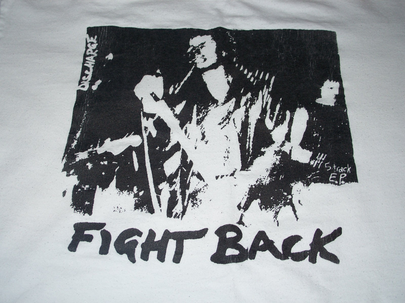 DISCHARGE Fight Back T-SHIRT L GBH Exploited Chaos UK Poison Idea Misfits KBD gallery