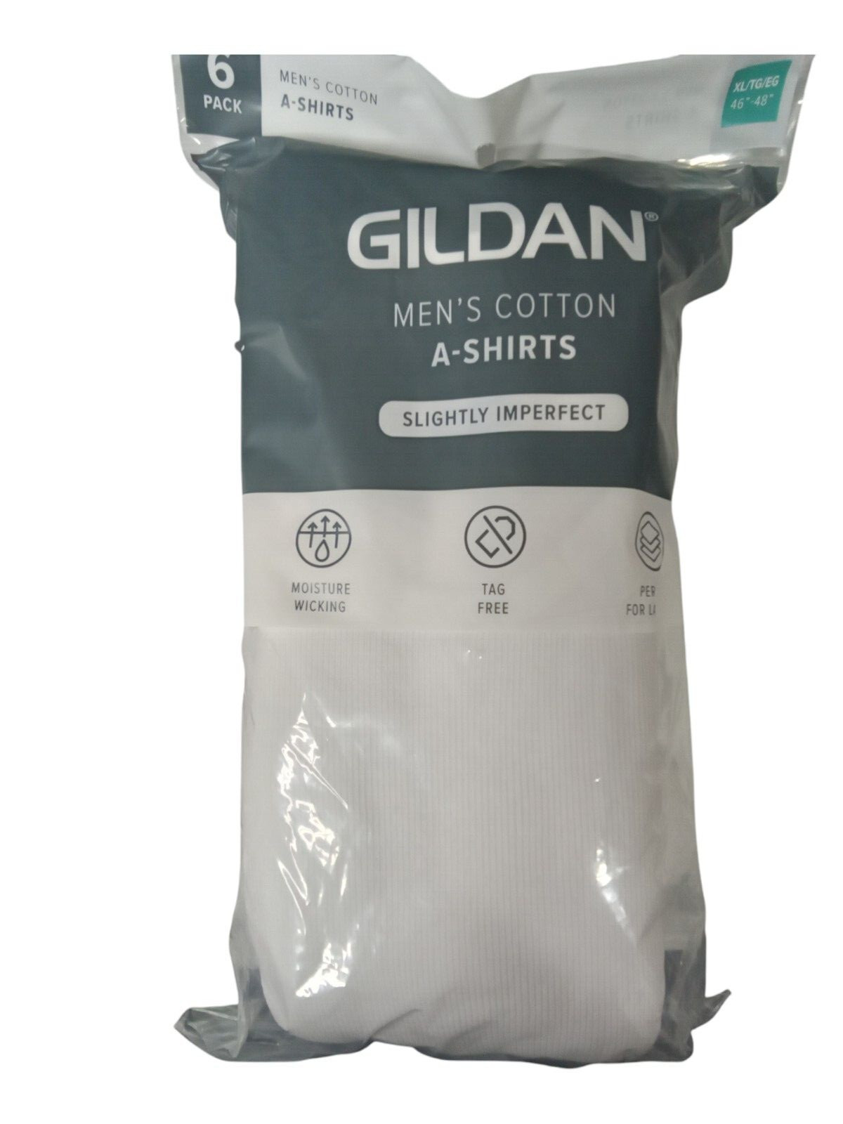 Gildan Mens A-Shirts 6PK White SM-3XL ( Slightly Imperfect) gallery