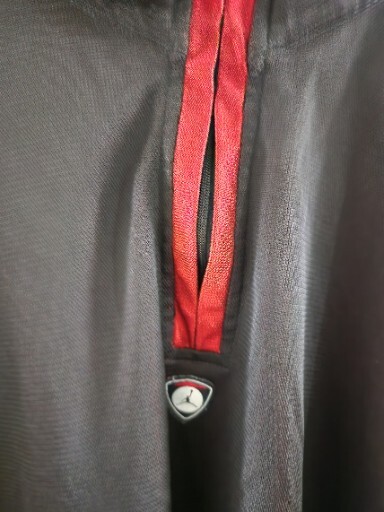 VTG Air Jordan Red Black Long Sleeve Pullover 1/4 Zip Jacket Men's Size Large gallery