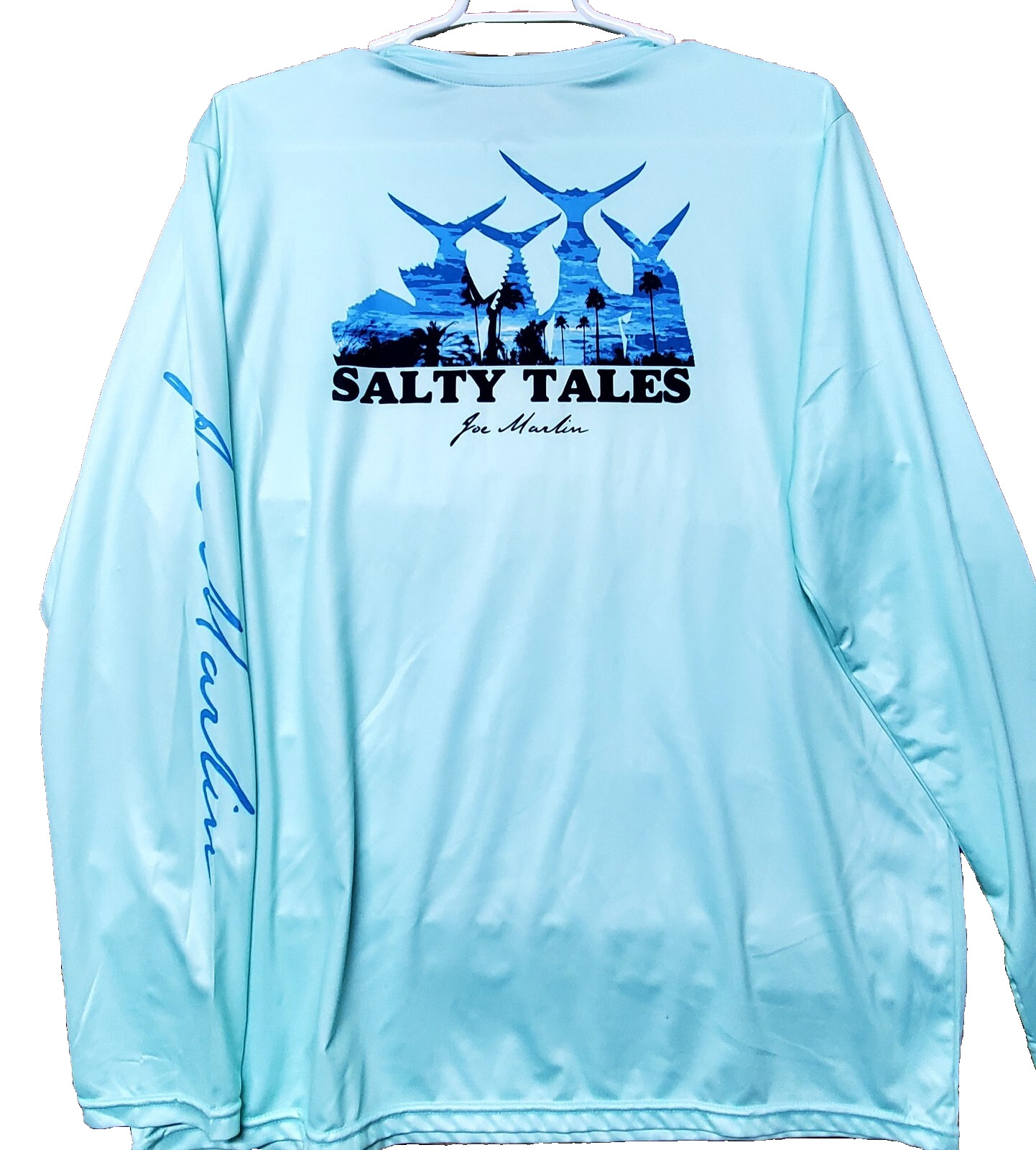 Joe Marlin UPF 30 Long Sleeve Fishing Shirt Salty Tales Mens Size XL New gallery
