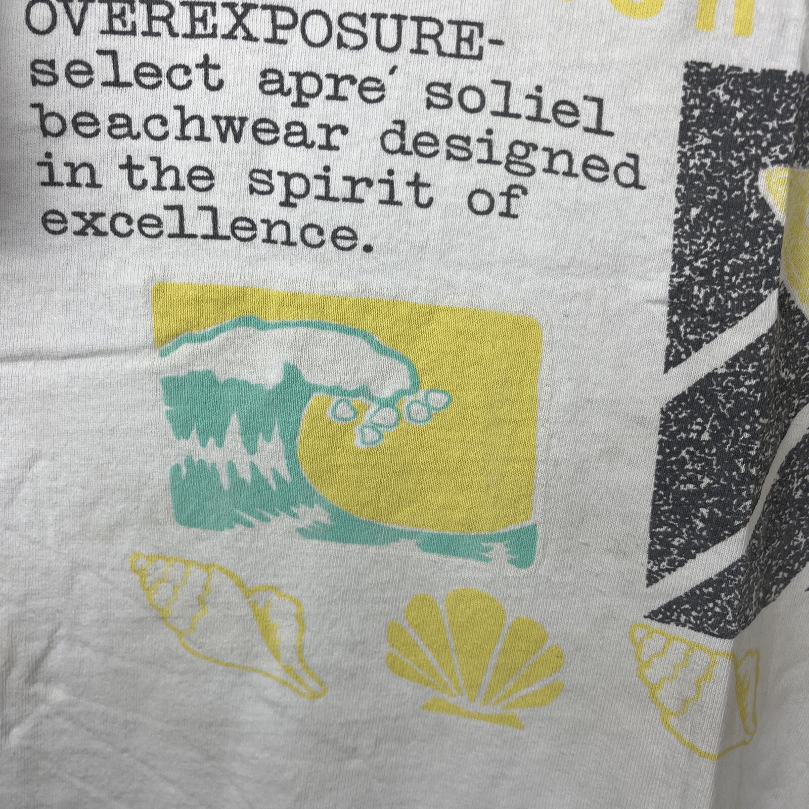 Vintage 90s Daytona Beach Florida T Shirt Size XL USA Over Exposure Beachwear gallery