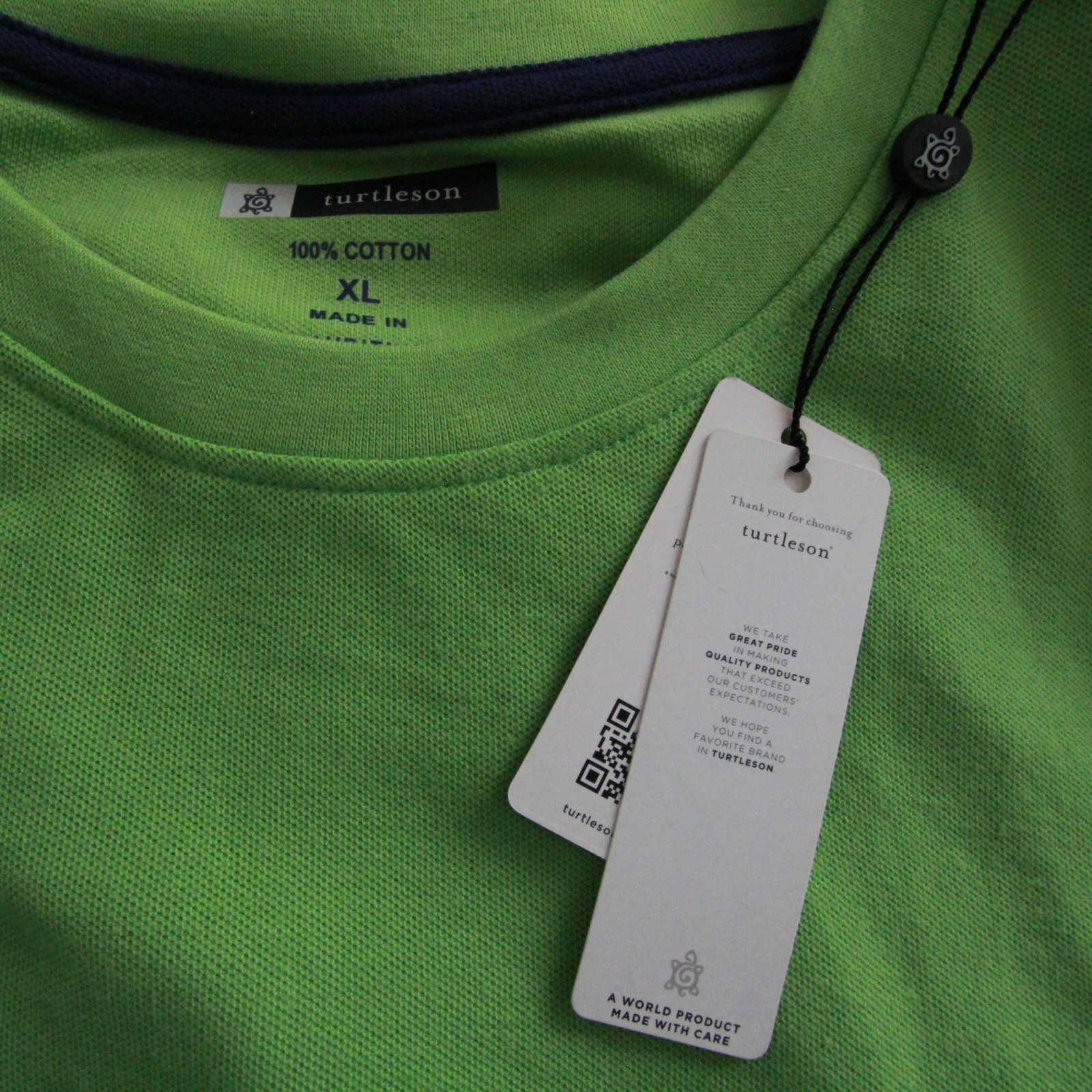 NEW Turtleson Men's Green Apple Beachcomber Crew Short Sleeve Shirt Size XL gallery