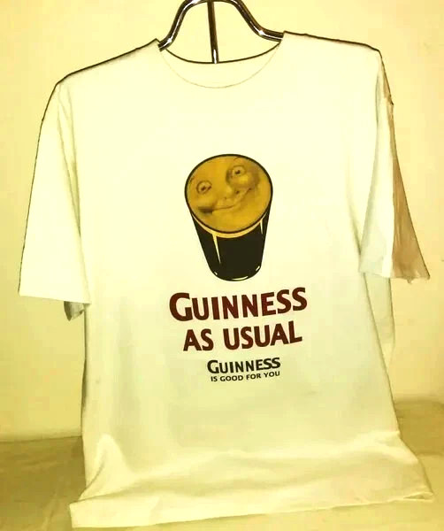 Guinness Is Good For You – Smiley Face T-shirt – Cotton – Soft Crew Neck