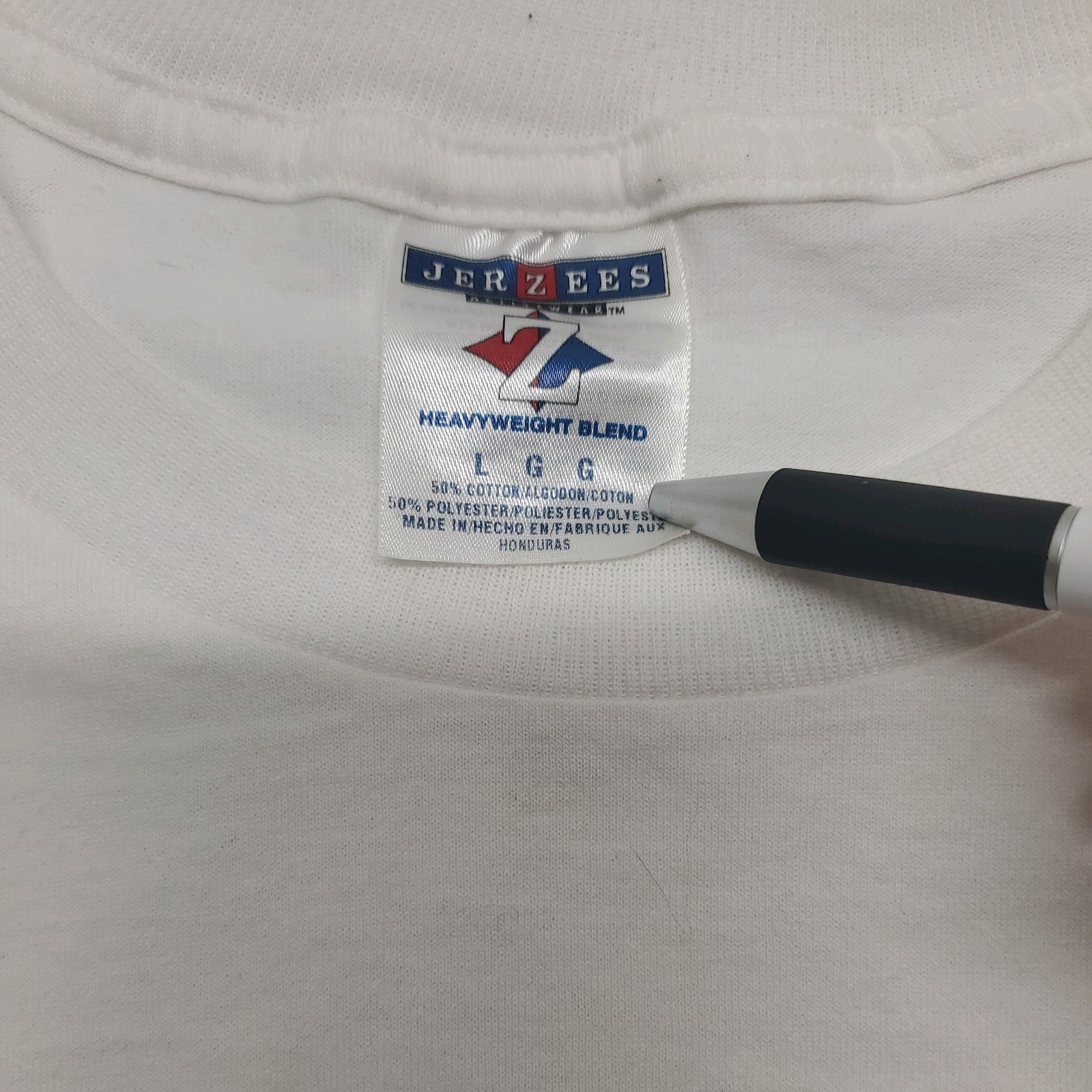 Vintage "Work is for People who don't know how to Fish" White T-Shirt Size L gallery