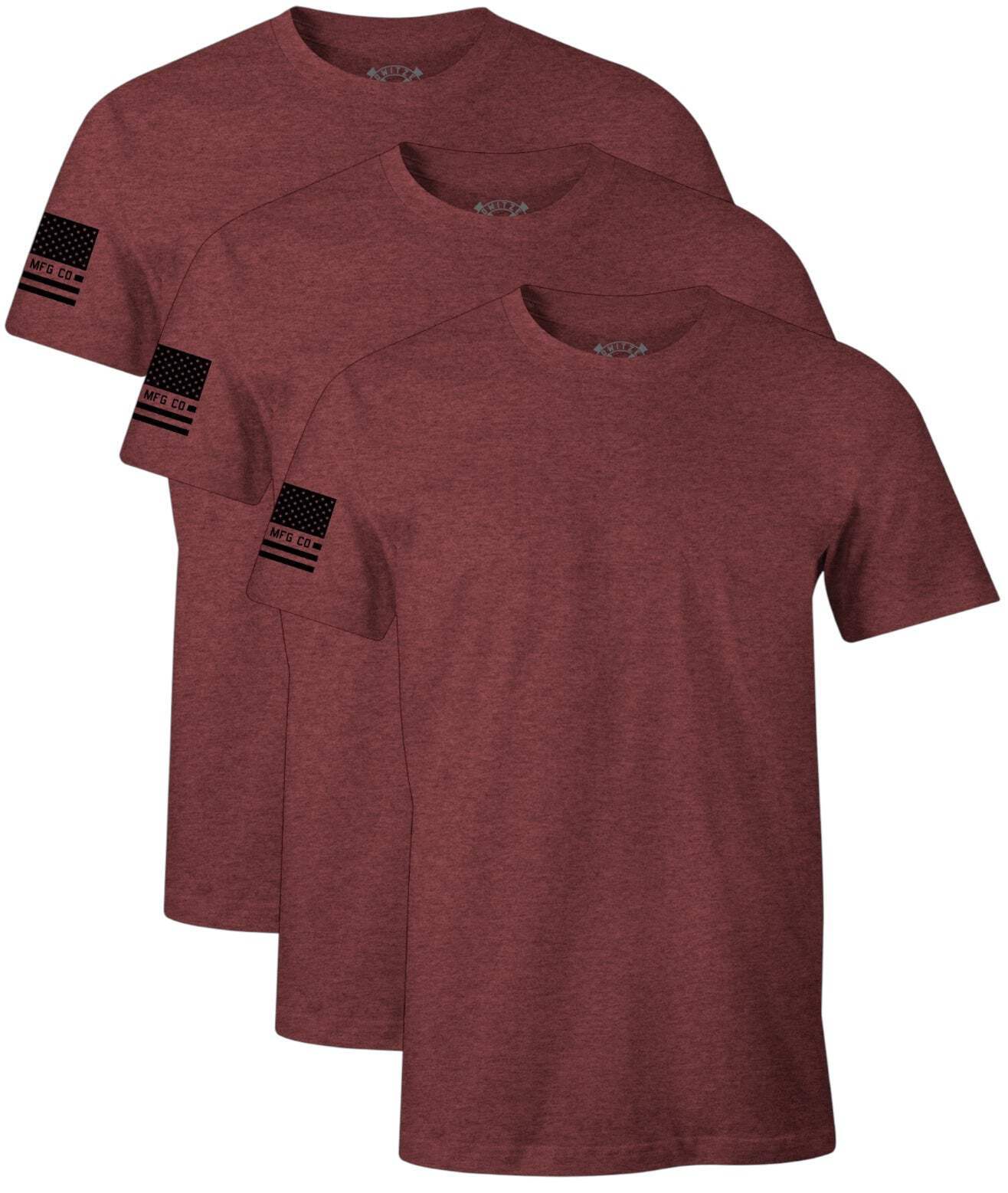 Howitzer Men's T-shirt Standard Basic Packs Burgundy Heather Military Grunt gallery