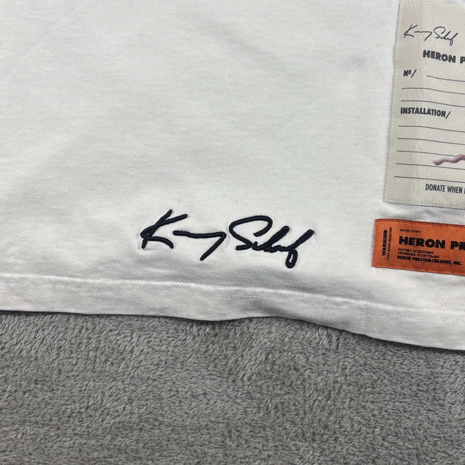 Heron Preston White T-Shirt Heron Preston Creative, INC Size Small gallery