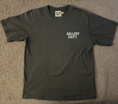 Gallery Dept. Men’s Gray Graphic Logo Print Crew Neck Short Sleeve T-Shirt M