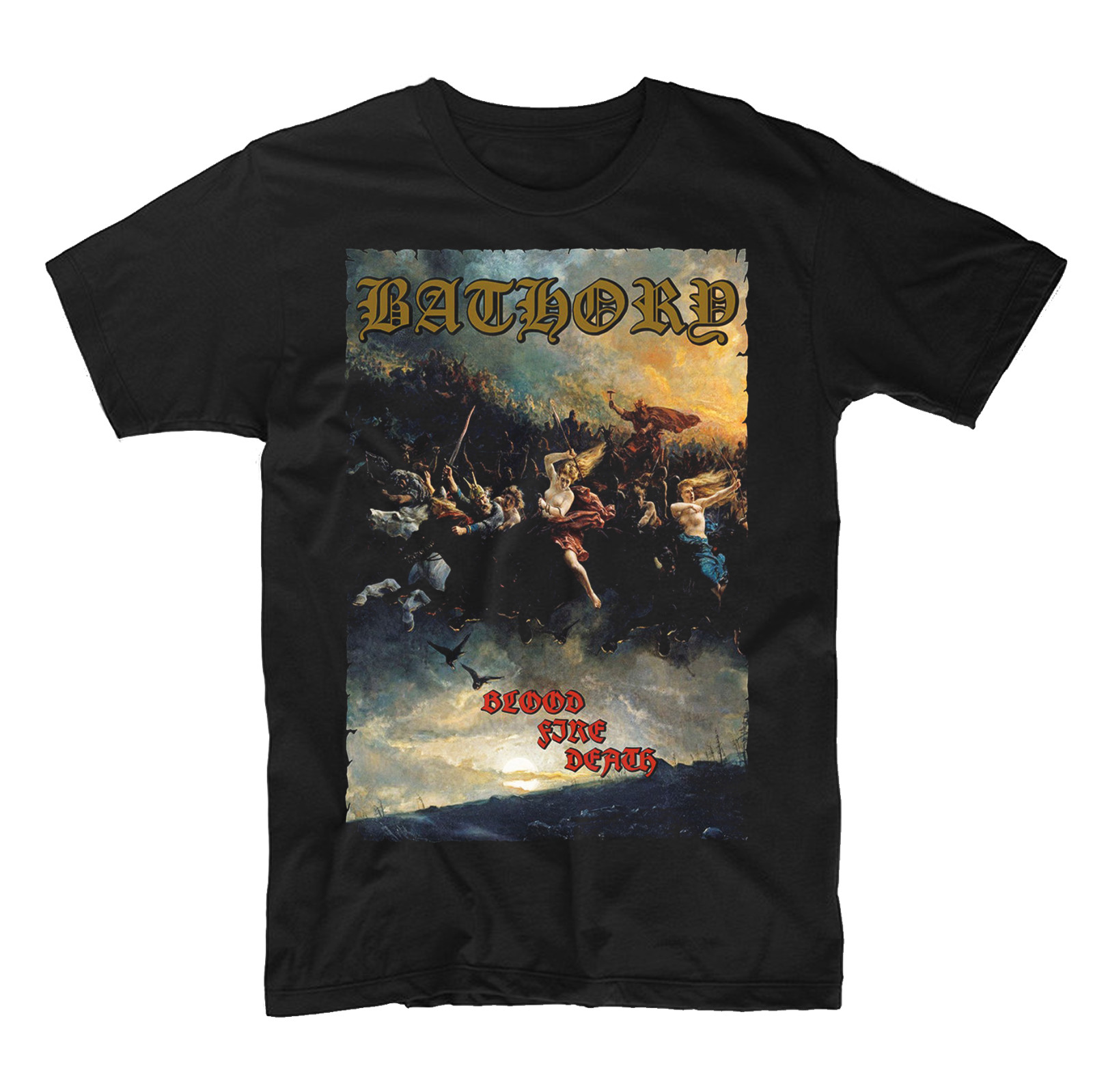 Bathory T-Shirt 180 GSM | Classic Fit 100% Cotton Men’s Women’s DTG Print gallery