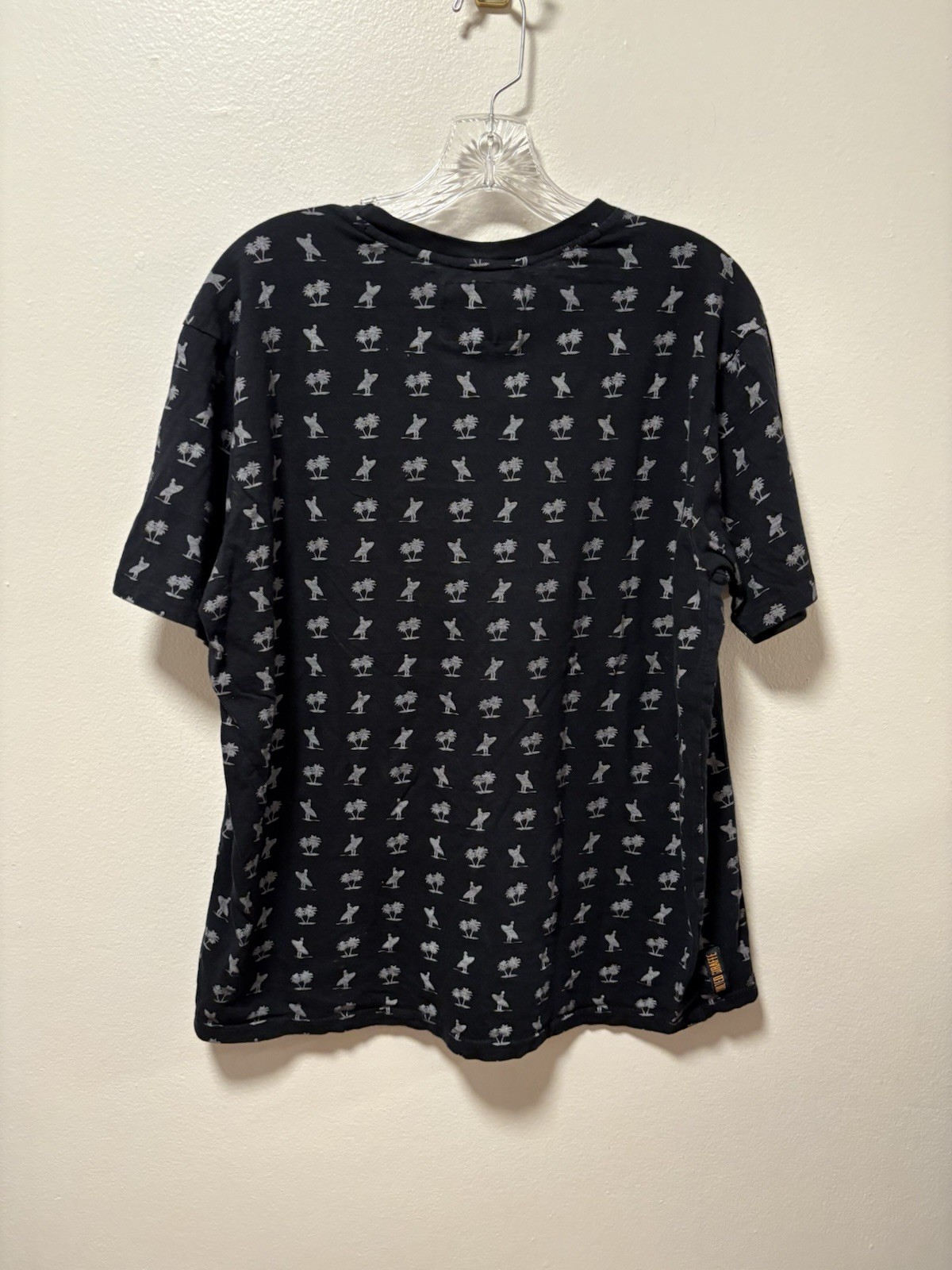 Quilted Giraffe Mens 100% Cotton Made In India Surfer Palm Tree Print XL gallery