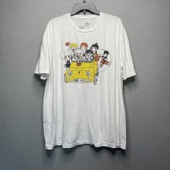 KZ Urban Shop Chainsaw Man Chibi Graphic White T-Shirt 2XL Machine Washable Anim