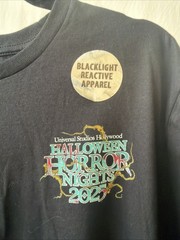 Universal Studios Halloween Horror Nights 2025 T-Shirt, Glows In The Dark S:M
