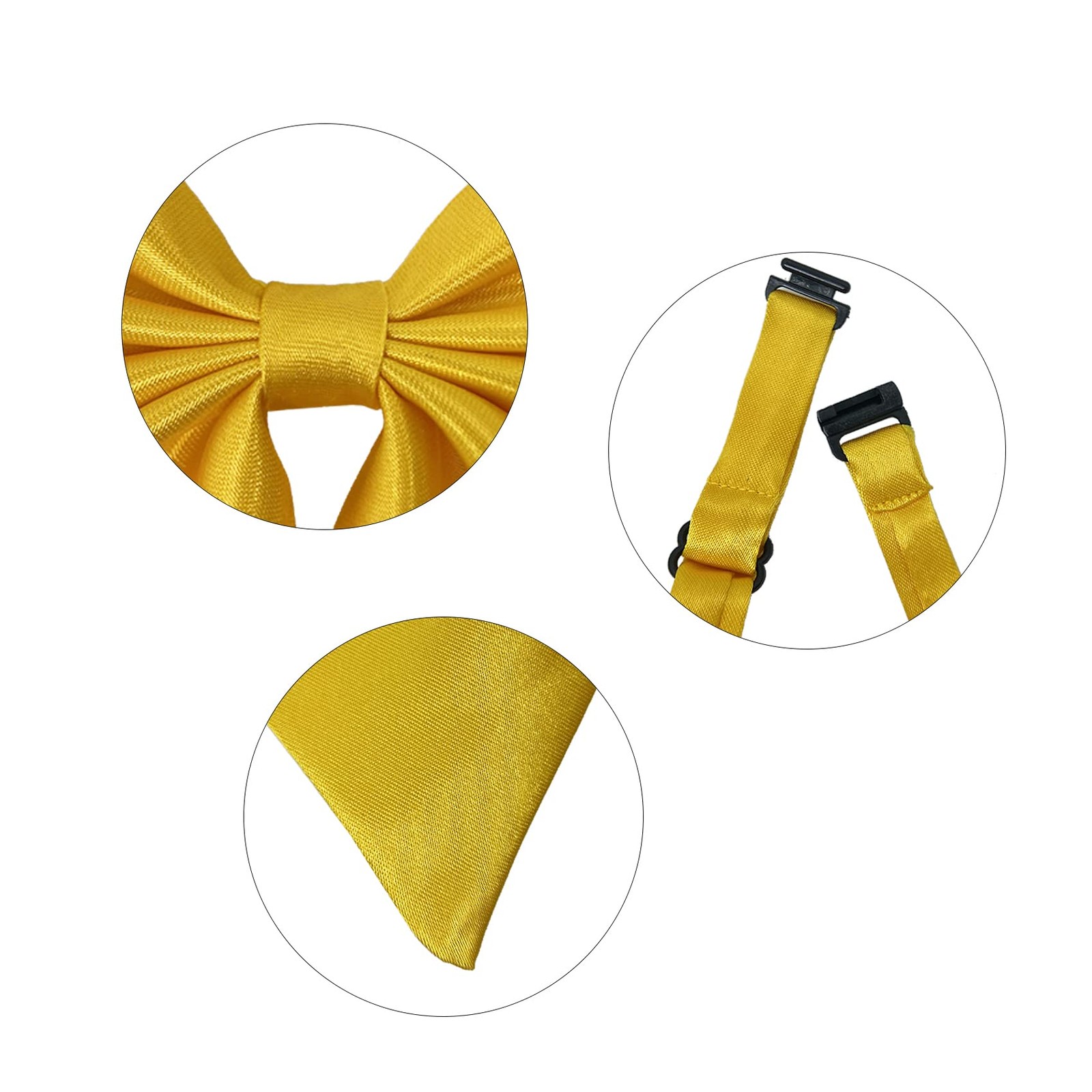 Women Pre-Tied Bow Tie for Waitress Uniform, Costume & Choir, Adjustable Neck Bo gallery