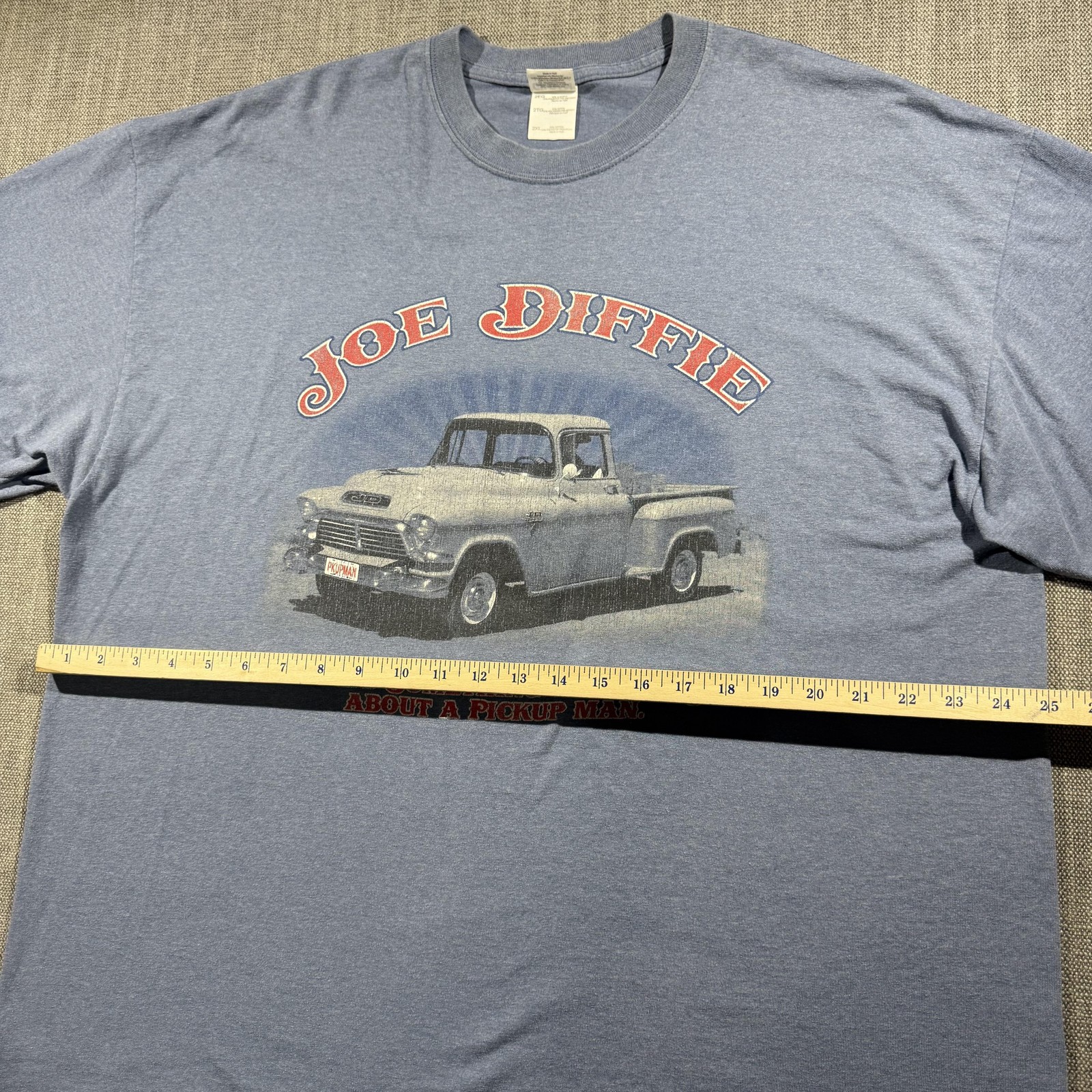 Joe Diffie Shirt Mens 2XL Blue Pickup Truck Country Music Graphic Tee Gildan gallery