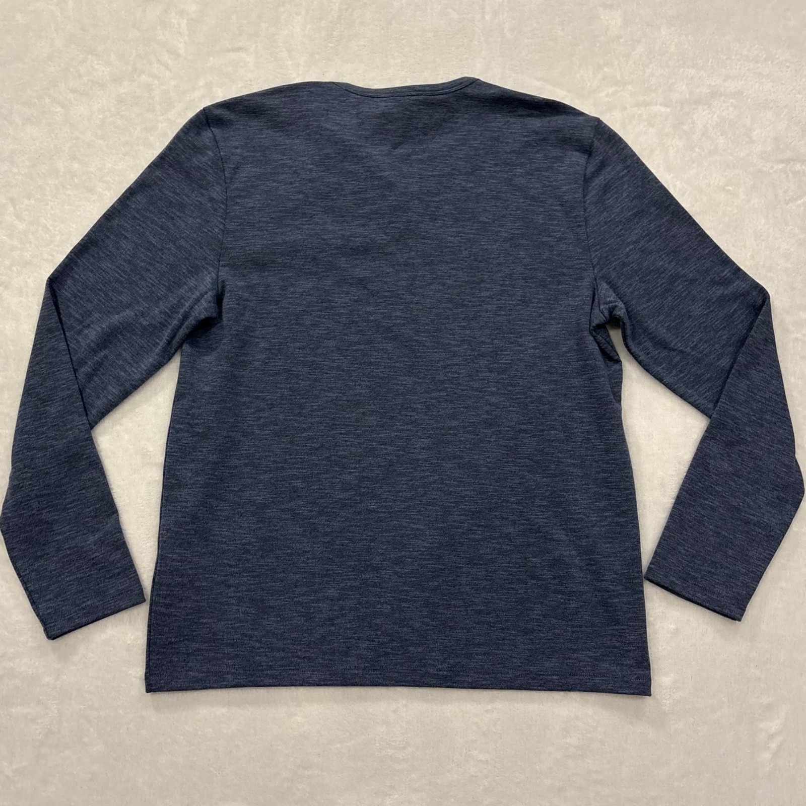 NWT ($58) Express Blue Long Sleeve Henley Shirt Men’s Size M gallery