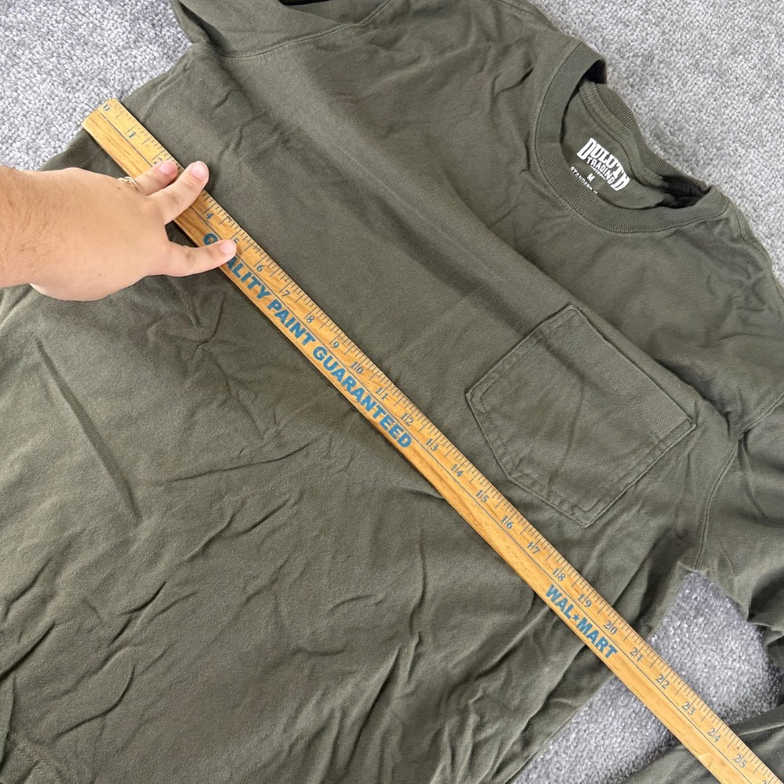 Duluth Long Sleeve Green Longtail T Shirt Untucked Length Standard Fit Mens M gallery