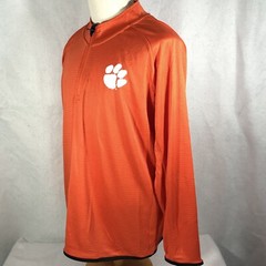Clemson University Sweatshirt Men’s Medium Orange L/S Pullover Zip New