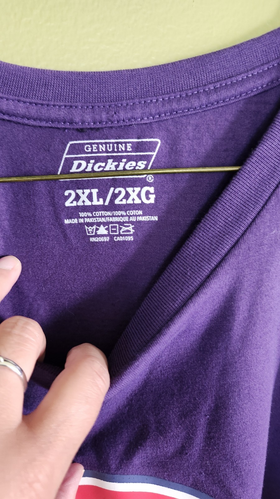 Dickies Graphic Logo Mens Purlple T Shirt. 2XL gallery