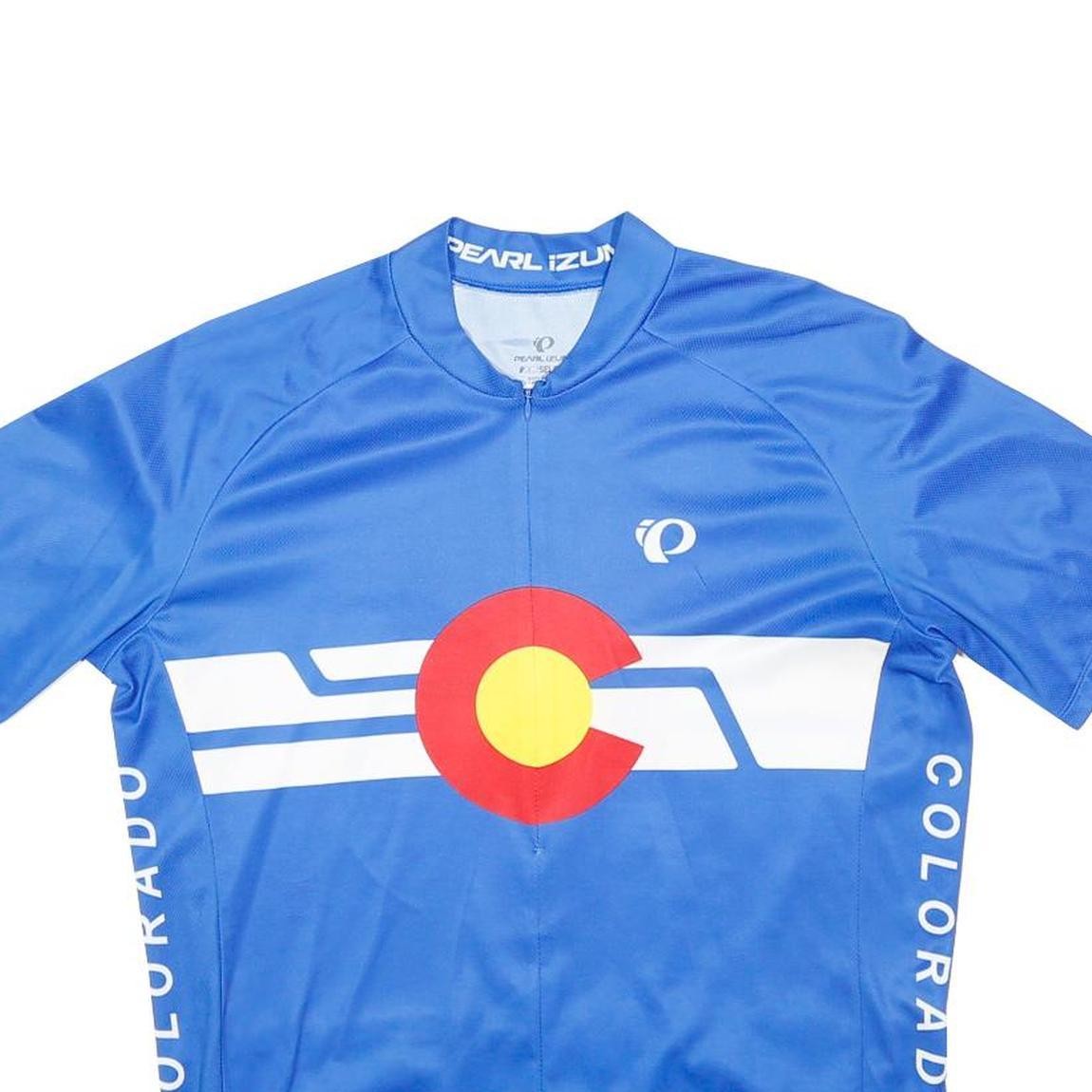 PEARL IZUMI Mens Blue Colorado Cycling Jersey XL Short Sleeve Crew Neck gallery