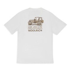 AIME LEON DORE White Woolrich All Terrain Tee SIZE L $85
