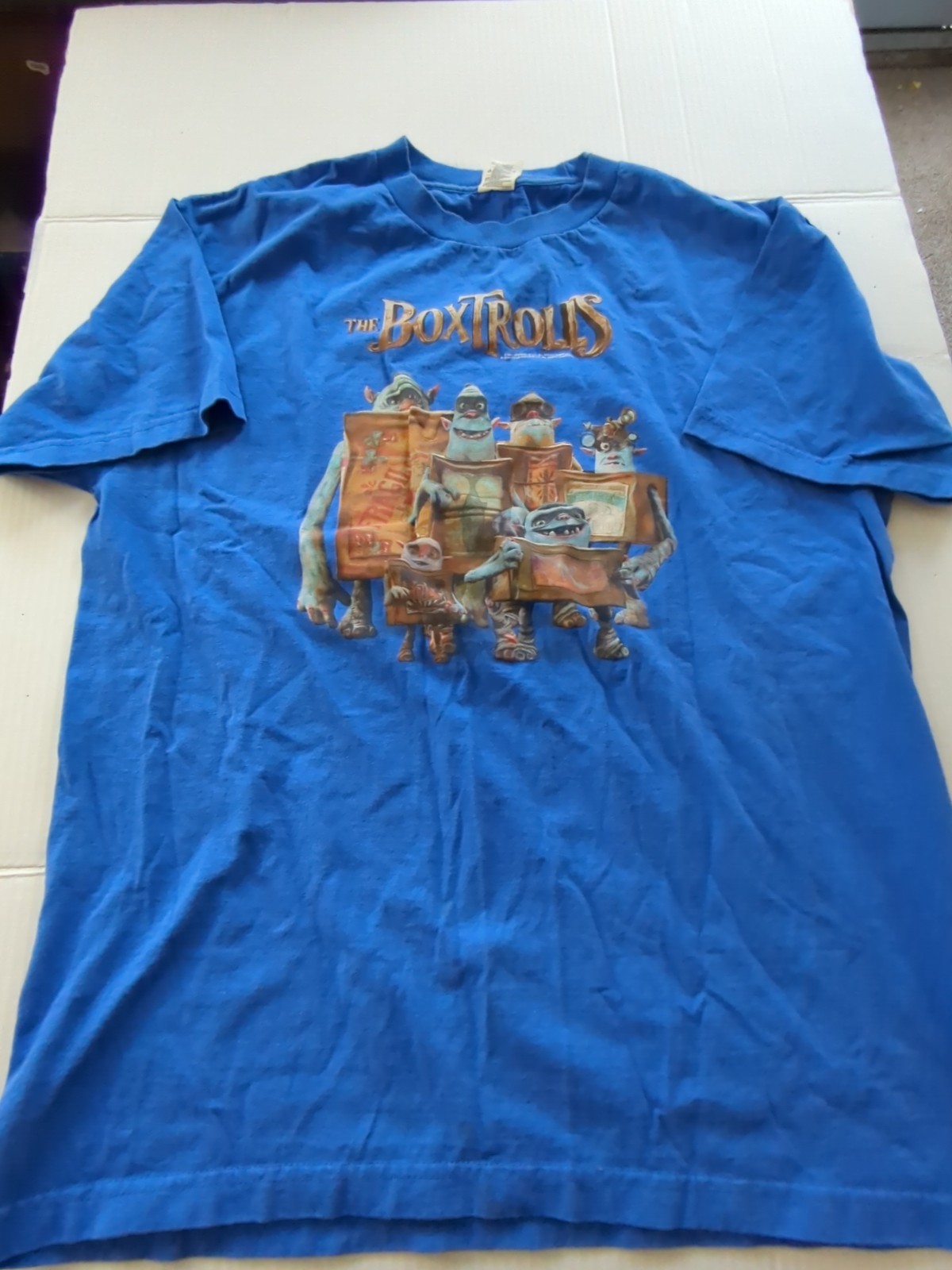 The Box Trolls Movie T Shirt L 2014 Focus Features Promo Large Blue gallery